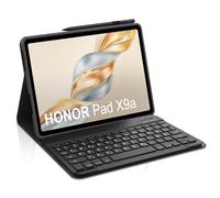Occtingkind Honor Pad X9a Case with Keyboard, Removable Bluetooth Keyboard for 11.5 Inch Honor Pad X9a 2025, German QWERTZ Layout, USB-C Charging, No Backlight, Black