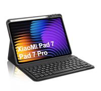 Occtingkind, Keyboard for Xiaomi Pad 7/7 Pro 11.2 Inches, Case with Keyboard for Xiaomi Pad 7/7 Pro 2024, Case with Magnetic Removable Bluetooth Keyboard, German QWERTZ Layout, USB C, Black