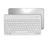 Occtingkind Wireless Bluetooth Keyboard 12 Inch with Multi-Touch Trackpad for iPad & Android, German Layout QWERTZ, Without Backlight, Portable Keyboard for Samsung Tab/Lenovo/iPad, White