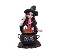 Occult and Witchcraft Althea Witch figurine with Flame Cauldron | Figurines