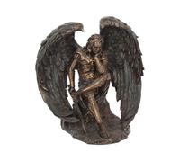 Occult and Witchcraft Bronzed Lucifer The Fallen Angel Religious Figurine. 16.5cm - Bronze