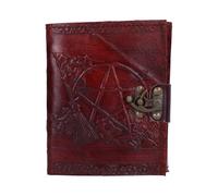 Occult and Witchcraft Nemesis Now Lockable Pentagram Leather Emboss Journal - Bronze