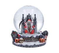 Occult and Witchcraft Season's Reapings Christmas Reaper Snow Globe 12.5cm | Snow - Resin