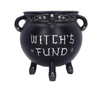 Occult and Witchcraft Witch's Fund Cauldron Money Box | Money Boxes | Acotis - Resin