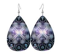 Occult Astrology Destiny Fate Horoscope Scarab Symbols Women Earring Lightweight Hook Earring Novelty Drop Earrings For Gift Party Ceremonies