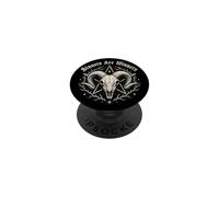Occult Baphomet Tarot Card Satanic Devil Sinners are Winners PopSockets Adhesive PopGrip