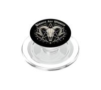 Occult Baphomet Tarot Card Satanic Devil Sinners are Winners PopSockets PopGrip for MagSafe