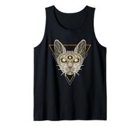 Occult Cat Sphynx Pentagram Gothic Kitty Mystic Art Tank Top