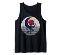Occult Crescent Moon Rose Goth, Occultism Witchcraft Wicca Tank Top
