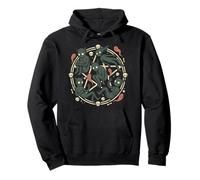 Occult Demon Circle Skulls Dark Horror Art Pullover Hoodie