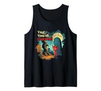 Occult Demonology Tarot Witchcraft Tag You're Cursed Tank Top