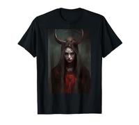 Occult Gothic Dark Satanic Unholy Nun Witchcraft Horror Goth T-Shirt