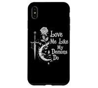 Occult Gothic Grunge Love Me Like My Demons Do Witch Moon Case for iPhone XS Max