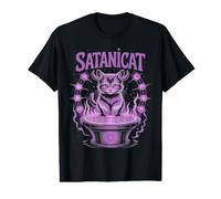 Occult Gothic Satan Devil Satanicat Ritual Circle Value Graphic T-Shirt