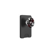 occult halloween all seeing eye esoteric runes red caduceus PopSockets PopWallet for MagSafe