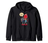 Occult Humorous It's So Cuddly for Men and Women Zip Hoodie