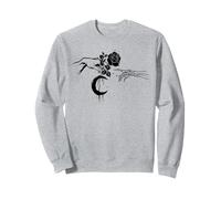 Occult Michelangelo Moon Rose Witchcraft Art Occult Gothic Sweatshirt