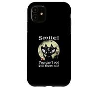 Occult Moon Rose Cat Smile You can't kill them Witch Gothic Case for iPhone 11