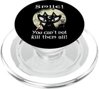 Occult Moon Rose Cat Smile You can't kill them Witch Gothic PopSockets PopGrip for MagSafe