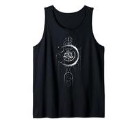 Occult Moon Rose Witchcraft - Witch Vintage Gothic Art Tank Top