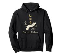 Occult Sacred Moon Magic Symbol Gothic Witchy Pullover Hoodie