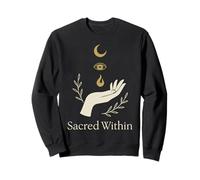 Occult Sacred Moon Magic Symbol Gothic Witchy Sweatshirt
