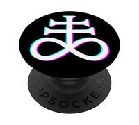 Occult Satanic Leviathan Cross Satanism Devils Cross PopSockets PopGrip: Swappable Grip for Phones & Tablets
