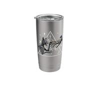 Occult Skeleton Cat Hand Mystical Gothic Symbols Dark Magic Stainless Steel Insulated Tumbler