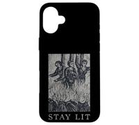 Occult Stay Lit Satan Devil Hell Unholy Antichrist Witch Case for iPhone 16 Plus