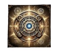 Occult Themed Tarots Spread Cloth Fleece Texture 50x50cm/60x60cm/75x75cm 3 Size Mystical Theme Suitable For Travel Use Tarots Tablecloth