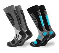 Occulto Women Ski Socks Pack of 2 (Model: Maria) Turquois White 6-8