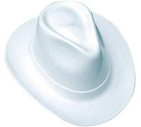 Occunomix, Cowboy Style Hard Hat, Ratchet Suspension, Cotton, Wide Brim, White