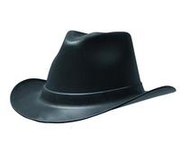 OccuNomix VCB100-06 Cowboy Style Hard Hat with Squeeze Lock Suspension, One Size Fits Most, Black