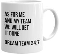 Occupation Funny Novelty Coffee Mug 11Oz White As for Me and My Team We Will Get It Don Best Worker Employee Office Boss Coworker Achievement Team Sayings Gift for Women Men