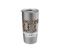 Occupational Therapist 2026 Leopard Pattern OT Month Therapy Stainless Steel Insulated Tumbler