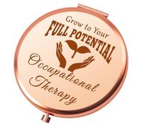Occupational Therapist Appreciation Gift OT Compact Makeup Mirror Thank You Gifts for Occupational Therapy Inspirational Graduation Birthday Gifts OT Assistant Gift for Women Pocket Makeup Mirror