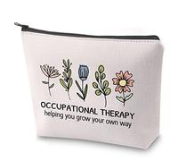 Occupational Therapist Appreciation Gift OT Student Pencil Case Occupational Therapy Helping You Grow Your Own Way Makeup Bag with Zipper (OT Way)