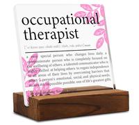Occupational Therapist Gift Clear Desk Decor Sign, Appreciation Gifts for Therapist, OT Definition Thank You Gift for Her Graduation Retirement, OT Plaque Signs for Medical Clinic Office