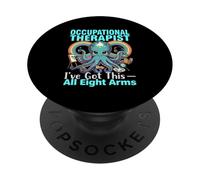 Occupational Therapist Octopus Autism Neurodiversity Design PopSockets Adhesive PopGrip
