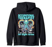Occupational Therapist Octopus Autism Neurodiversity Design Zip Hoodie