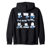 Occupational Therapy Cat Lover OT Doing ADL Funny Therapist Zip Hoodie