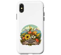 Occupational Therapy Floral Mountain Landscape Case for iPhone X/XS