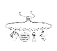 Occupational Therapy Gift OT Gift Mental Healthy Gifts Fine Motor Therapist Appreciation Bracelet, S, Stainless Steel, 0