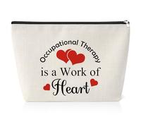 Occupational Therapy Gifts for Women 25X17CM Makeup Bag Thank You Gift for Therapist Christmas Birthday Graduation Gifts for Therapist OT Student Travel Toiletry Bag with Zipper
