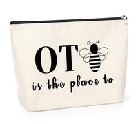 Occupational Therapy Gifts for Women OT Makeup Bag Funny Therapist Gifts Cosmetic Pouch Occupational Therapy Student Gift Zipper Bag for Occupational Therapists Female Zipper Pouch Gift for OT