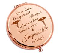 Occupational Therapy Gifts Therapist Compact Makeup Mirror for OT Student Friend Coworker Occupational Therapy Assistant Thank You Gift Birthday Christmas Graduation Present Folding Makeup Mirror