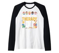 Occupational Therapy Kids Cute OT Therapist Pediatric Care Raglan Baseball Tee