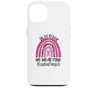 Occupational Therapy Rainbow Women Breast Cancer Awareness Case for iPhone 13