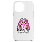 Occupational Therapy Rainbow Women Breast Cancer Awareness Case for iPhone 13 Pro Max