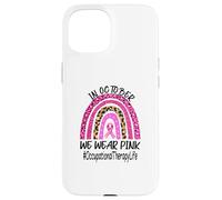 Occupational Therapy Rainbow Women Breast Cancer Awareness Case for iPhone 15